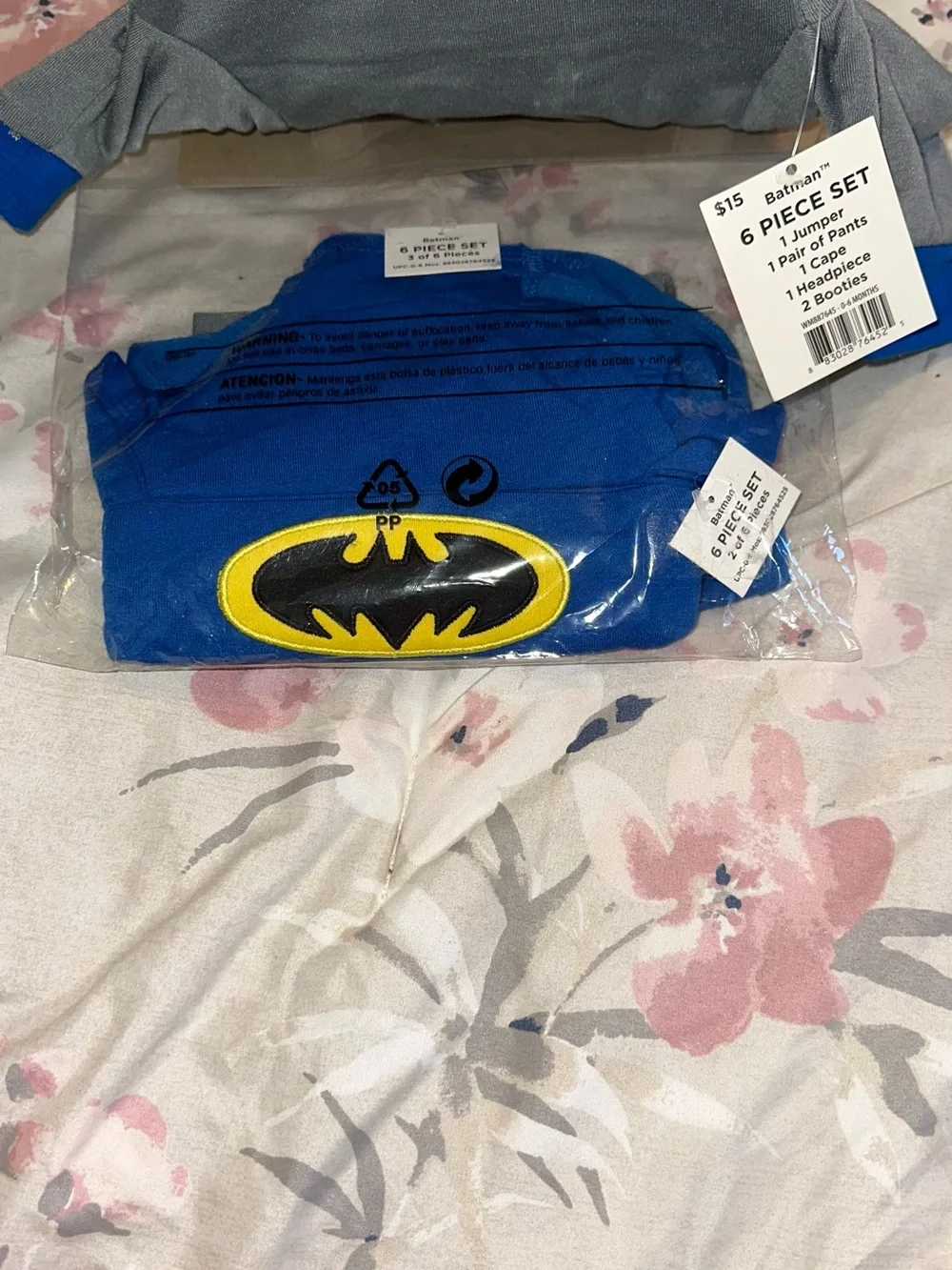 Batman Infant Costume Gray and Blue by Batman